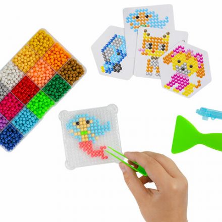 Аквамозаика, 15 цветов, 1500 бусин, в колорбоксе, ЮНЛАНДИЯ, 663778