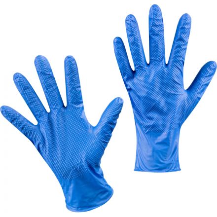 Перчатки одноразовые нитрил GOGRIP BLUE цв.голубой (25пар/уп) рXL,ПС