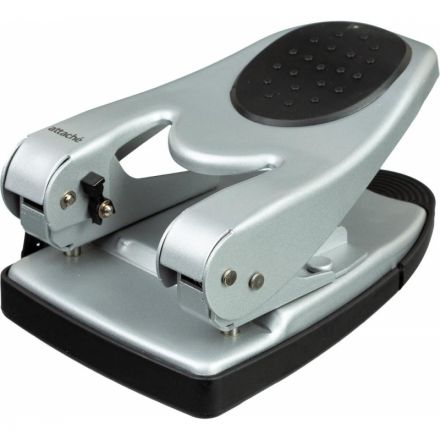 Дырокол Attache 6760 до 60 листов серебристый с линейкой