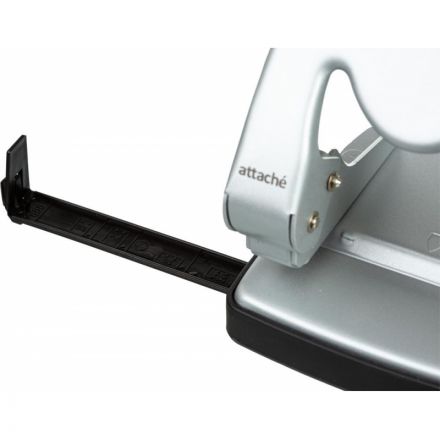 Дырокол Attache 6760 до 60 листов серебристый с линейкой