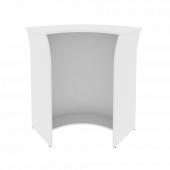 Riva Стойка угловая (радиусный элемент-ХДФ) А.РС-5 ХДФ Белый 950*950*1150