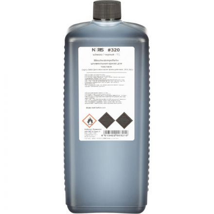 Краска штемпельная Noris 320E черная на водной основе с содержанием спирта 1000 г