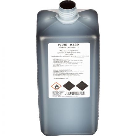 Краска штемпельная Noris 320E черная на водной основе с содержанием спирта 1000 г