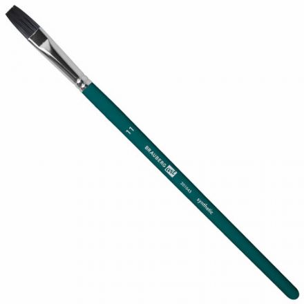 Кисти художественные набор 15 шт.+мастихин, в пенале, изумрудные, синтетика, BRAUBERG ART DEBUT, 201045