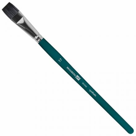 Кисти художественные набор 15 шт.+мастихин, в пенале, изумрудные, синтетика, BRAUBERG ART DEBUT, 201045