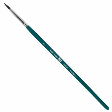 Кисти художественные набор 15 шт.+мастихин, в пенале, изумрудные, синтетика, BRAUBERG ART DEBUT, 201045