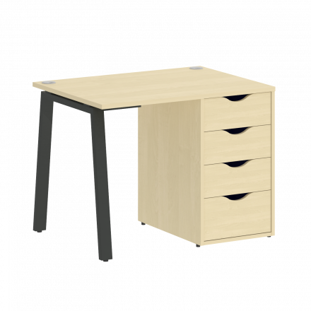 Home Office Стол письменный VR.SP-3-98.4.A Клён/Антрацит металл 980*720*750