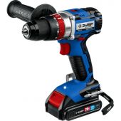 Дрель-шуруповерт аккум. бесщеточная ударная ЗУБР DBS-201-22, 20 В, 2 АКБ