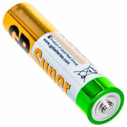 Батарейки КОМПЛЕКТ 4 шт., GP Super G-Tech, AAA (LR03, 24А), алкалиновые, мизинчиковые, блистер, 24A-2