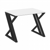 Loft Стол рабочий VR.L-SRZ-1.7 Белый бриллиант/Чёрный металл 980*720*750