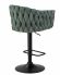 Набор 2 шт Стул барный DOBRIN LEON, зеленая ткань (LAR 275-23)
