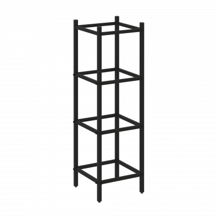 Loft Угловой проходной переходной модуль VR.L-SL.UPK-2.3.3 Чёрный металл 446*446*1458