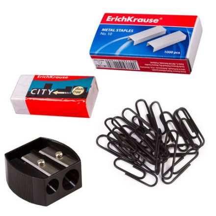 Канцелярский набор ERICH KRAUSE "Офисный", 14 предметов, 12 Канцелярский набор ERICH KRAUSE "Офисный", 14 предметов, 12