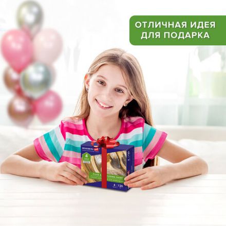 Краски акриловые для техники "Флюид Арт" (POURING PAINT), 4 цвета по 120 мл, Цвета металлик, BRAUBERG ART, 192239