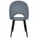 Стулья КОМПЛЕКТ 2 шт., "Luna CF-070", велюр серый, каркас металлический, усиленный, черный, BRABIX, 532770