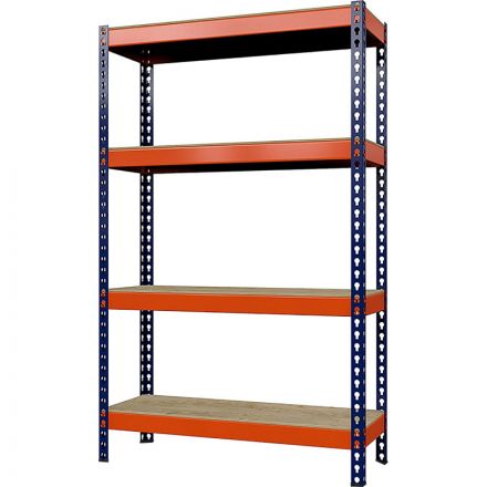 Стеллаж металлический ГТС_Профи 2000x1540x770 мм. 4 яруса, фанера Стеллаж металлический ГТС_Профи 2000x1540x770 мм. 4 яруса, фанера