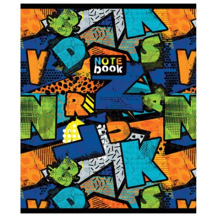 Тетрадь А5 48 л. ПЗБМ, скоба, клетка, выборочный TWIN лак, "Сити-Арт" (5 видов), 028992