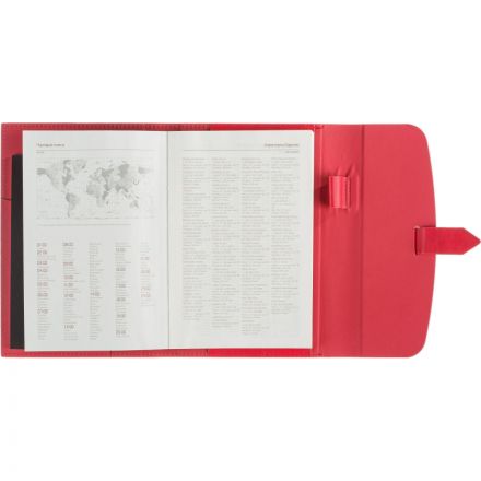 Ежедневник недатированный Bruno Visconti Senate искусственная кожа А5 136 листов красный (175x235 мм) (артикул производителя 3-213/01)