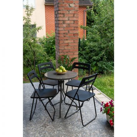 Стул XPP_Комус Мебель раскладной Folding черный