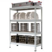 Стеллаж металлический P_МС-Т 18764-2.0  с 4-мя полками 1855х785х2000