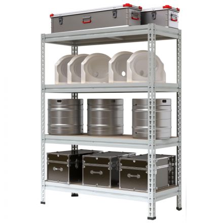 Стеллаж металлический P_МС-Т 18764-2.0 с 4-мя полками 1855х785х2000 Стеллаж металлический P_МС-Т 18764-2.0 с 4-мя полками 1855х785х2000