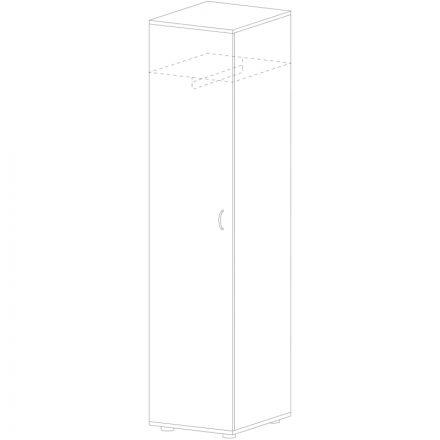 Шкаф PT Арго для одежды узкий А-308 Н ясень ш 1184548