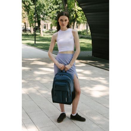 Рюкзак HEIKKI CONCORDANCE (ХЕЙКИ) универсальный, отделение для ноутбука, синий, 47x32x15 см, 273893