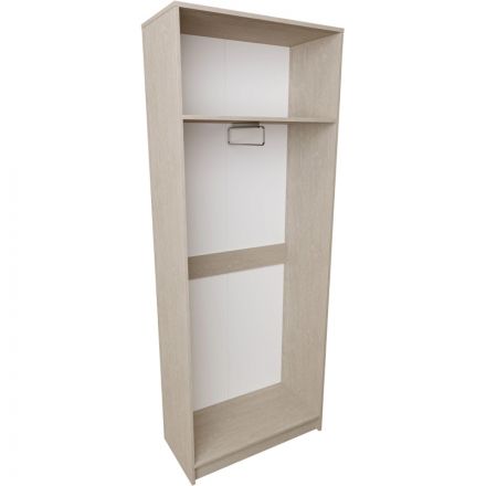 Шкаф SV_распашной узкий для одежды (770х370х2000) ЛДСП 16мм Дуб Атланта