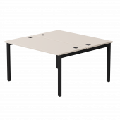 Бенч-система на 2 места Everprof EVO на металлокаркасе 1380х670(1370)x755 Кашемир/Черный