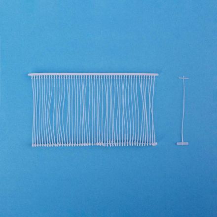 Соединители-биркодержатели пластиковые F 50 мм (тонкий 5000 шт/уп)