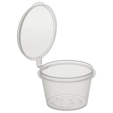 Соусник одноразовый 30 мл, Стандарт, с верхней крышкой, прозрачный, ВЗЛП, 1235П