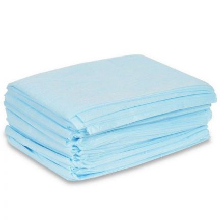 Простыня н/с бум.ламинир.140х80 10 шт/уп,индив.сложение  Гекса