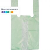 Пакет-майка ПНД цветной 10 мкм (16+12x30 см, 100 штук в упаковке)