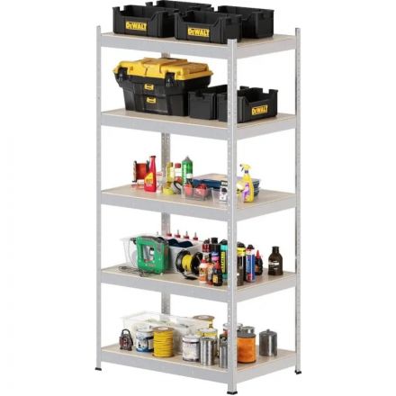 Стеллаж металлический FL_HIT BOARD 912х1824х600/5 полок МДФ, оцинкованный