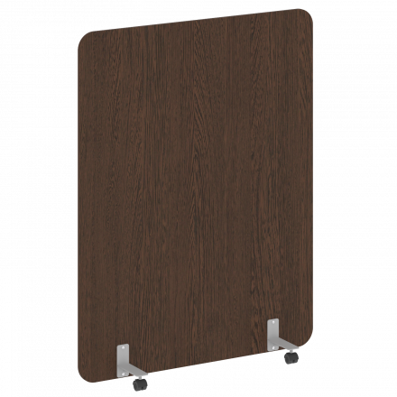 R-line Перегородка на металлических опорах, на роликах DP.R-140-180 Венге/Серый металл 1400*18*1800 R-line Перегородка на металлических опорах, на роликах DP.R-140-180 Венге/Серый металл 1400*18*1800