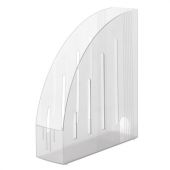 Лоток вертикальный для бумаг BRAUBERG "Energy" (241х85х300 мм), эргономичная форма, прозрачный, 231555