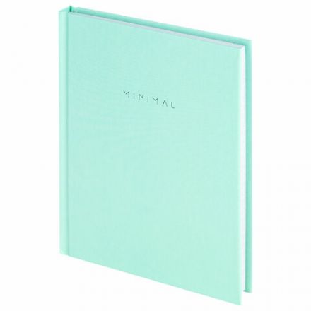 Блокнот МАЛЫЙ ФОРМАТ 110х147 мм, А6, 80 л., твердый, клетка, BRAUBERG "Minimal", мятный, 116451