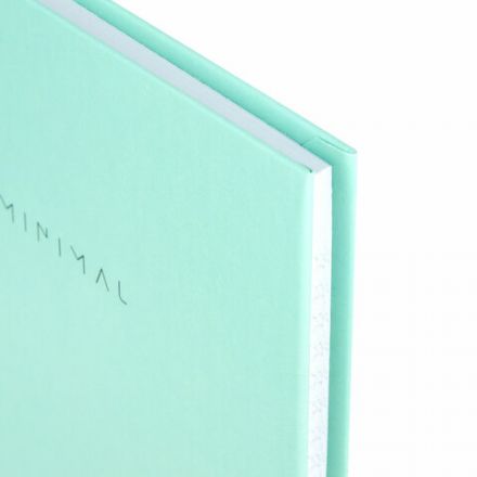 Блокнот МАЛЫЙ ФОРМАТ 110х147 мм, А6, 80 л., твердый, клетка, BRAUBERG "Minimal", мятный, 116451