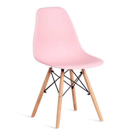 Стул CINDY (EAMES) (mod. 1801) дерево бук/металл/сиденье пластик, 45x51x82 см, Light pink (светло-розовый) Стул CINDY (EAMES) (mod. 1801) дерево бук/металл/сиденье пластик, 45x51x82 см, Light pink (светло-розовый)