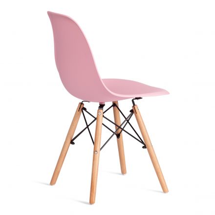 Стул CINDY (EAMES) (mod. 1801) дерево бук/металл/сиденье пластик, 45x51x82 см, Light pink (светло-розовый) Стул CINDY (EAMES) (mod. 1801) дерево бук/металл/сиденье пластик, 45x51x82 см, Light pink (светло-розовый)