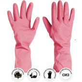 Перчатки резиновые Paclan Practi Comfort розовые 4076414 р.S Перчатки резиновые Paclan Practi Comfort розовые 4076414 р.S