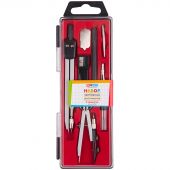 Готовальня ArtSpace, 8 предметов, циркуль 135мм, пластиковый футляр Готовальня ArtSpace, 8 предметов, циркуль 135мм, пластиковый футляр