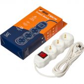 Сетевой фильтр BigTech ST316-3-W(3р/3м/16А/3,5кВт/3х1 мм2/белый)