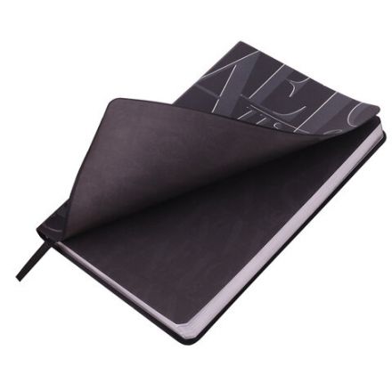 Ежедневник недатированный А5 (138х213 мм), BRAUBERG VISTA, под кожу, гибкий, фольга, 136 л., "Black", 112036 Ежедневник недатированный А5 (138х213 мм), BRAUBERG VISTA, под кожу, гибкий, фольга, 136 л., "Black", 112036