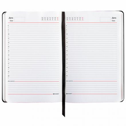 Ежедневник недатированный А5 (138х213 мм), BRAUBERG VISTA, под кожу, гибкий, фольга, 136 л., "Black", 112036 Ежедневник недатированный А5 (138х213 мм), BRAUBERG VISTA, под кожу, гибкий, фольга, 136 л., "Black", 112036