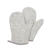 Набор кух. (рукавица стег.18х28см -2шт), рогожка, 160г/м2, Рант серый