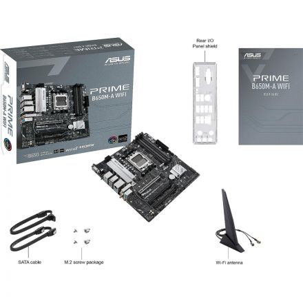 Материнская плата ASUS PRIME B650M-A WIFI, AM5, B650, 4xDDR5, mATX