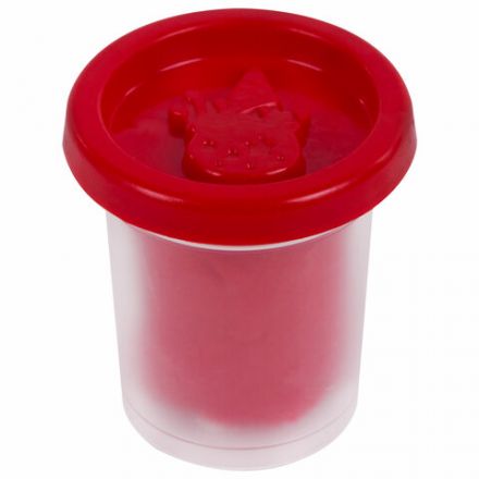 Пластилин-тесто для лепки BRAUBERG KIDS, 4 цвета, 200 г, яркие классические цвета, крышки-штампики, 106714