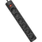 Сетевой фильтр Defender  DFS 151 1,8 м, черный, 6 розеток(99494)