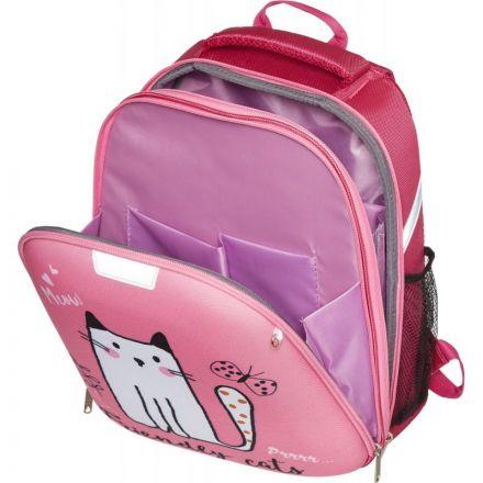Ранец №1School Light Friendly cats, 2 отд., 700гр СПб